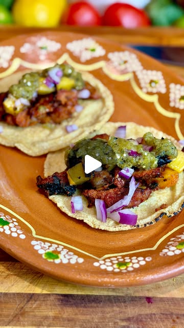 Tacos Al pastor 🥵  Full recipe on my website…